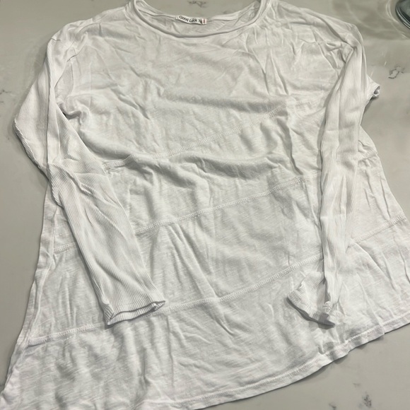 Anthropologie Tiered Hem Long Sleeve Tee - Picture 1 of 4